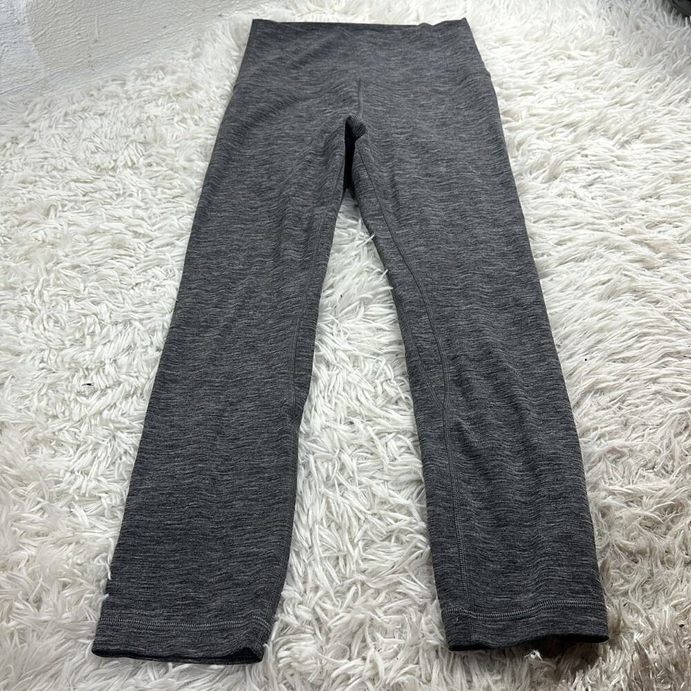 Lululemon Align Crop *21" Wee Are From Space Dark Carbon Ice Grey